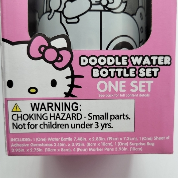 Sanrio Hello Kitty doodle Water Bottle Set - Picture 7 of 9